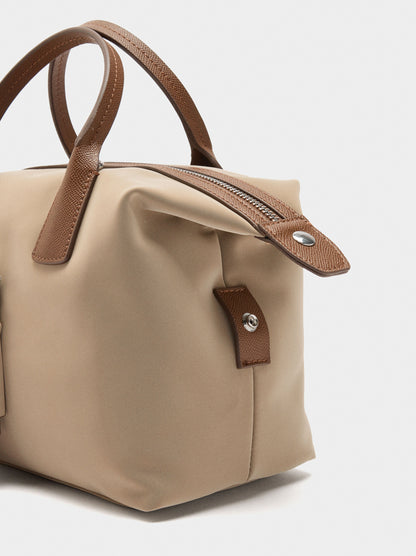 Soft Texture Tote Bag With Pendant