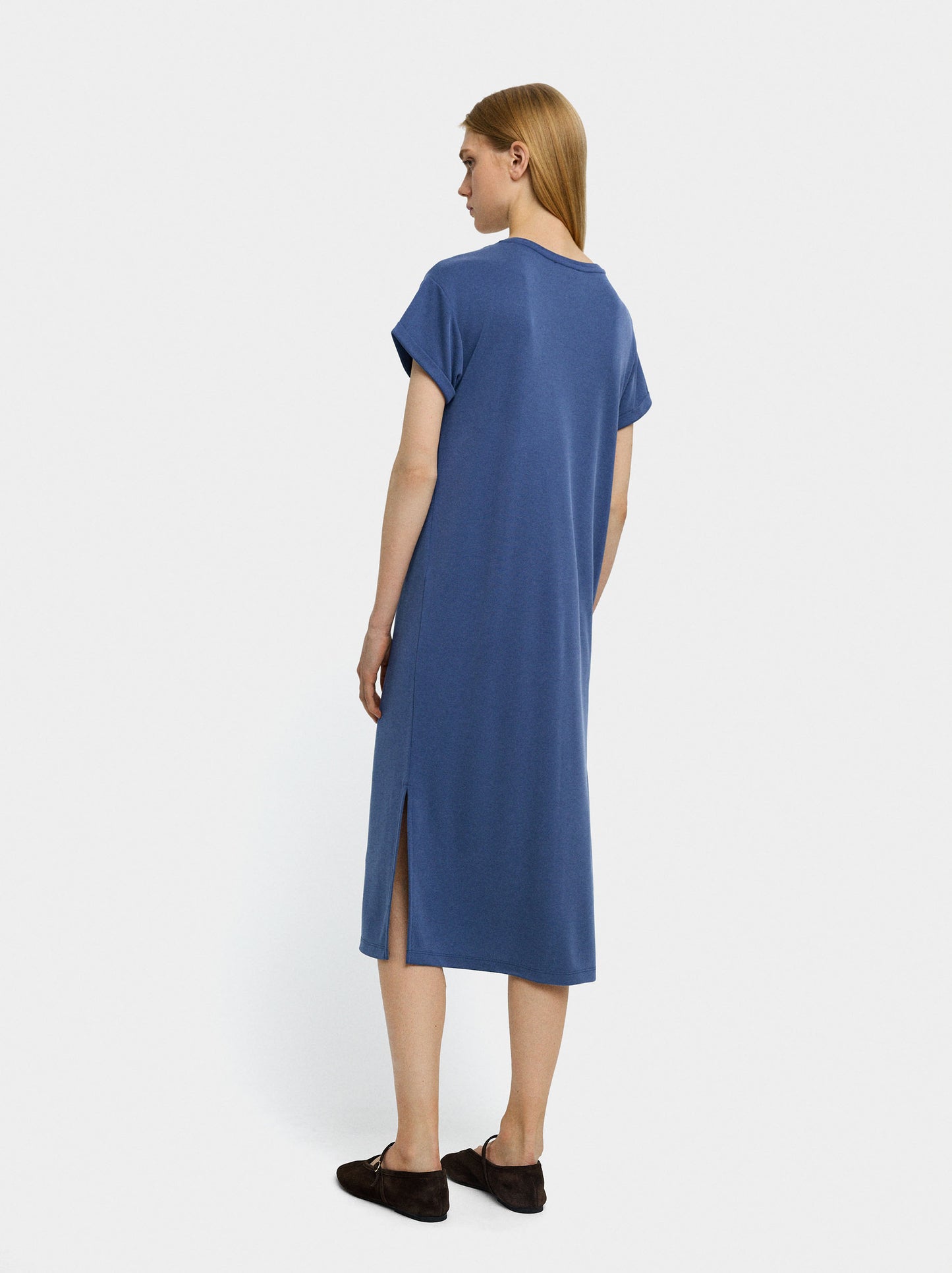 Plain Midi Dress