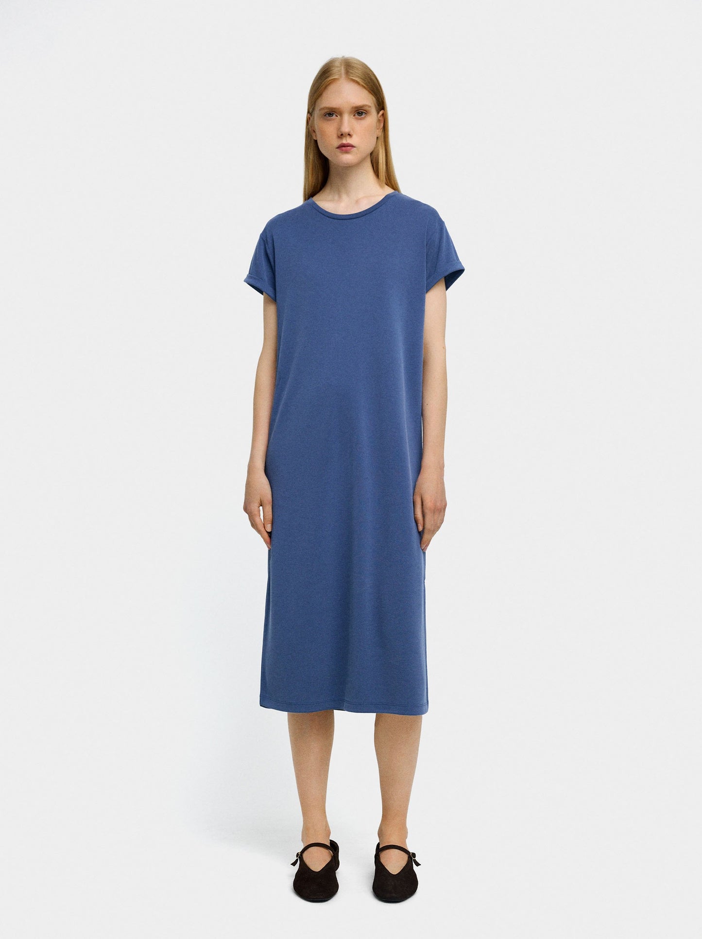 Plain Midi Dress