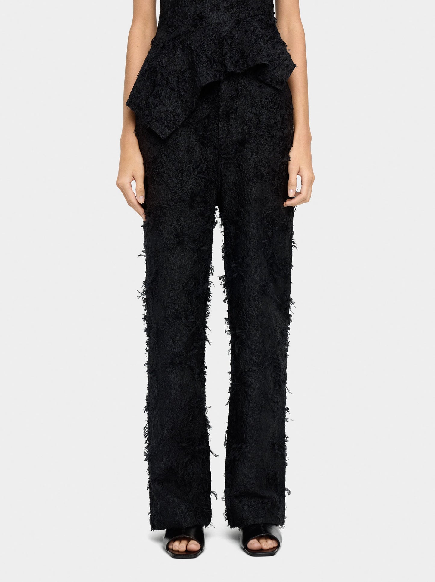 Trousers With Cotton Texture