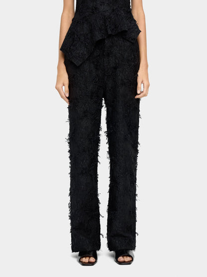 Trousers With Cotton Texture