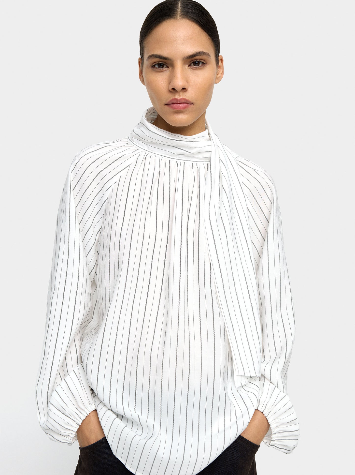 Blouse With Stripes