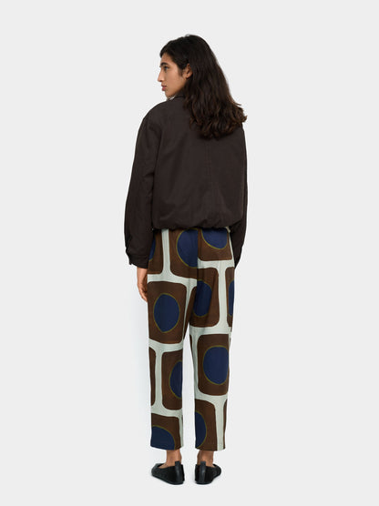 Printed Lyocell Trousers