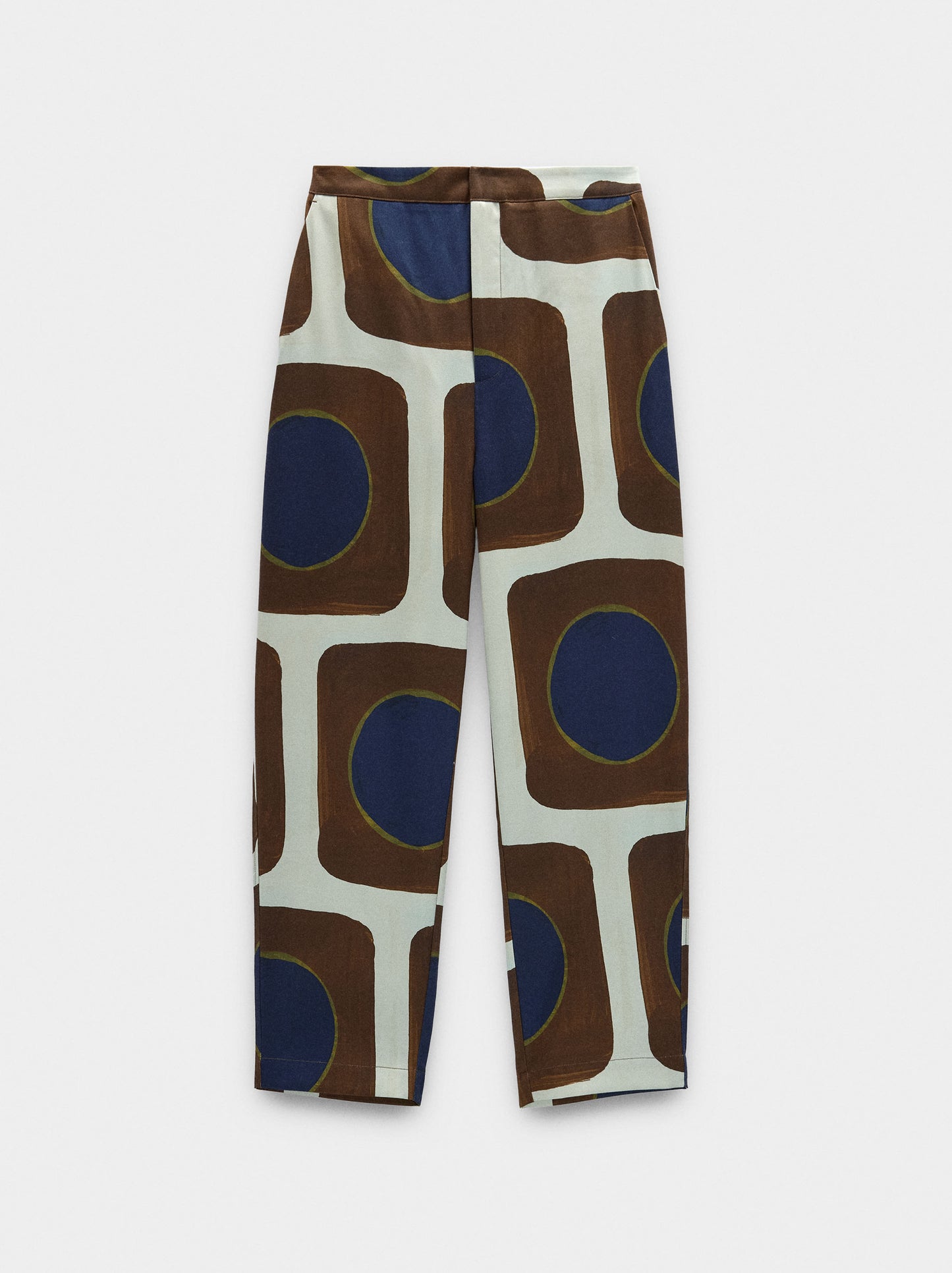 Printed Lyocell Trousers