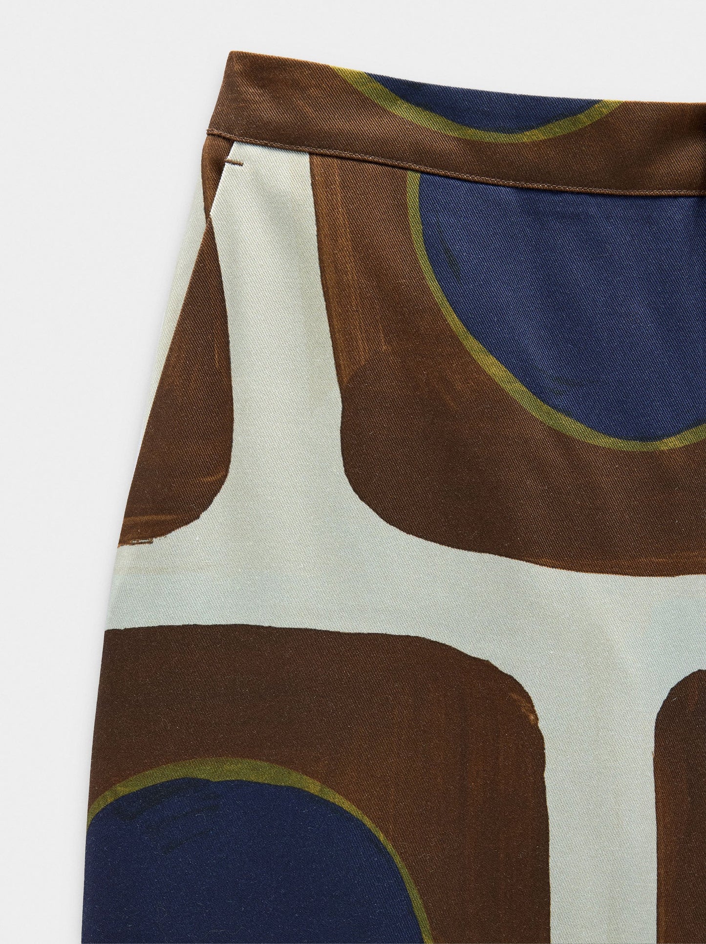 Printed Lyocell Trousers