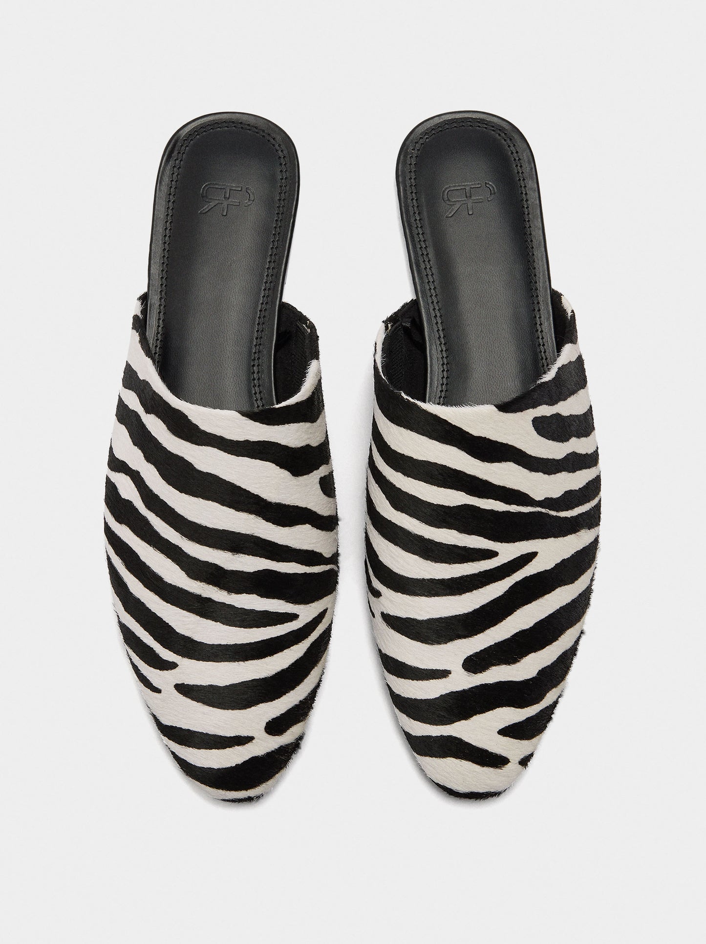 Animal Print Fur Mule Shoes