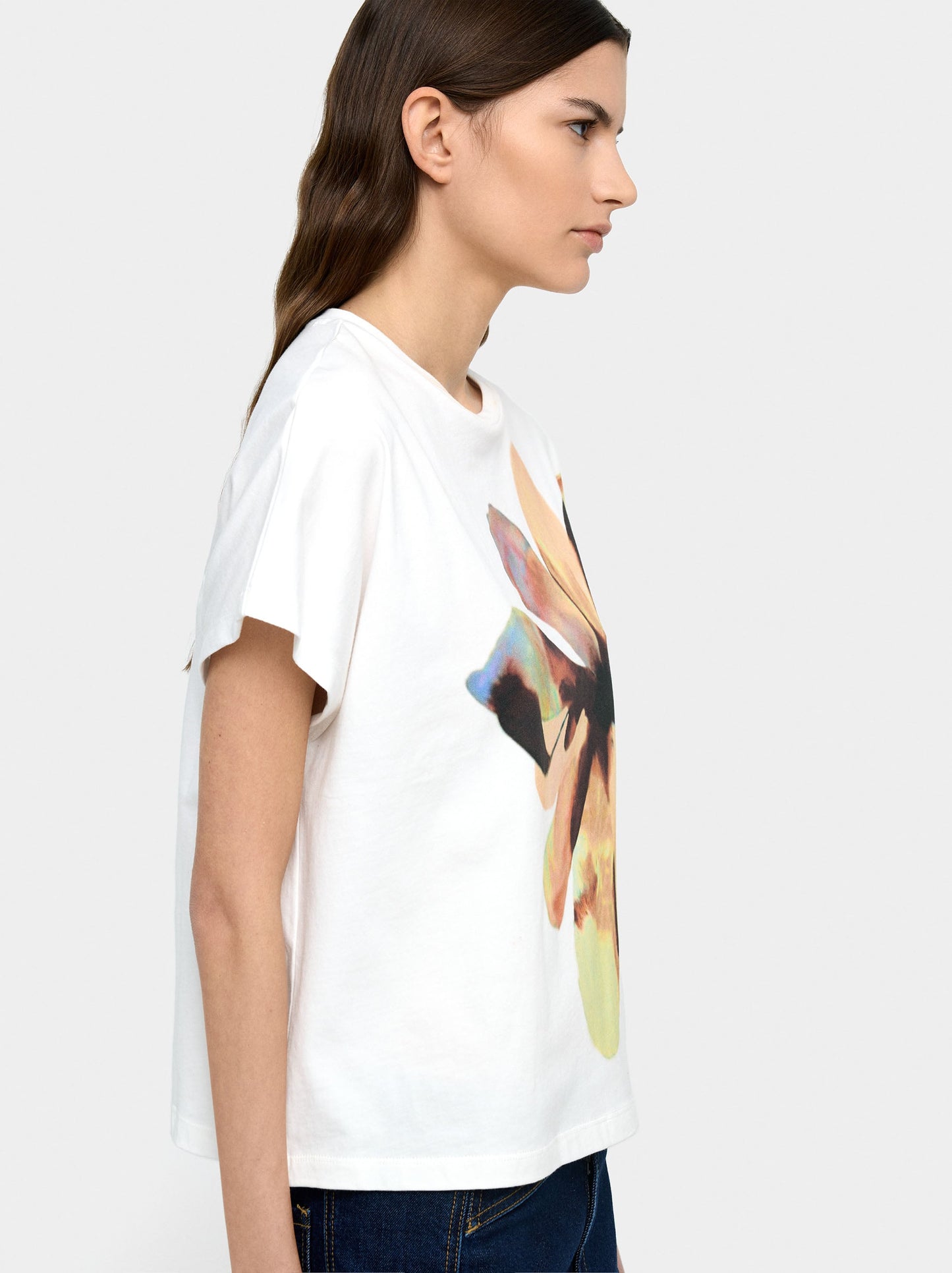 T-Shirt With Floral Print