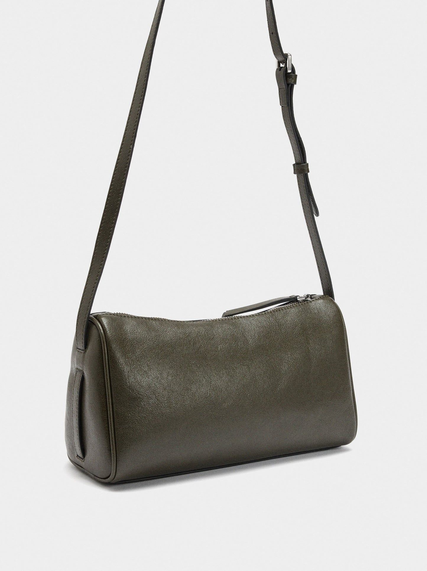 Crossbody Bag With Leather Details