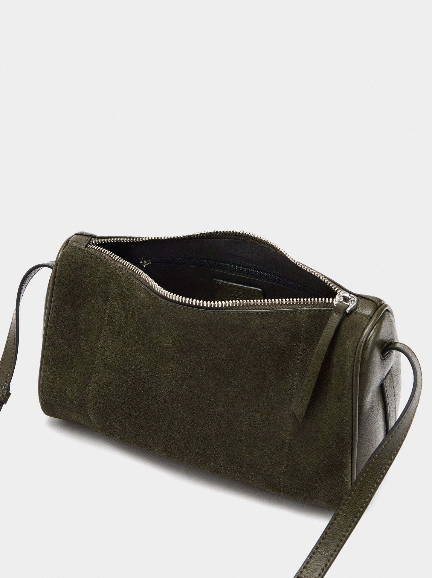 Crossbody Bag With Leather Details