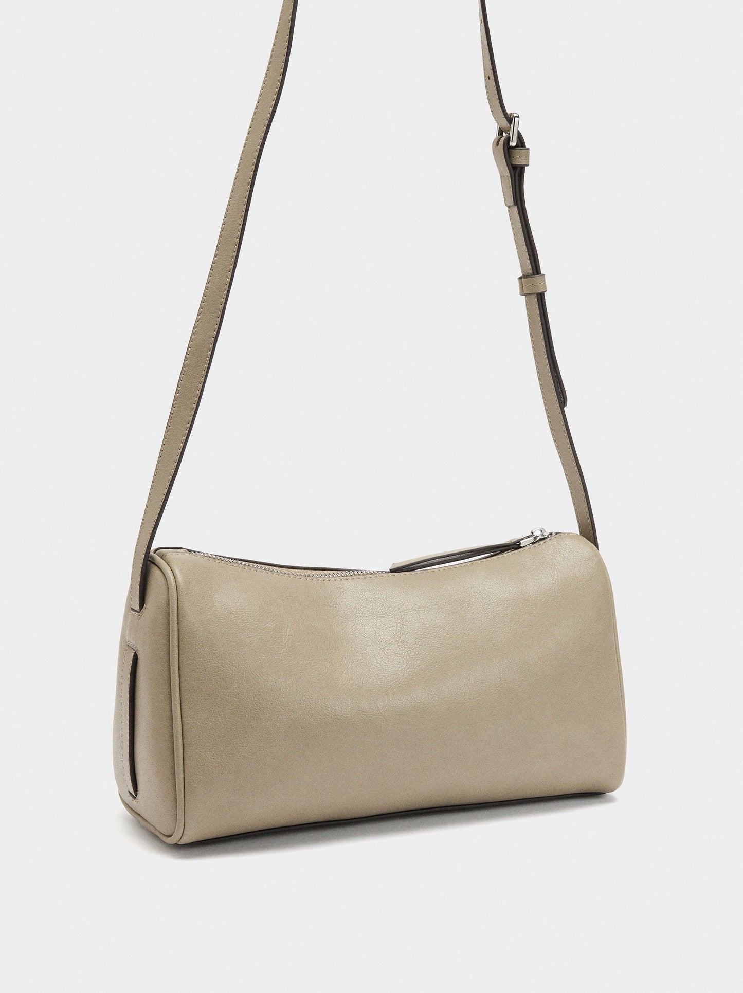 Crossbody Bag With Leather Details