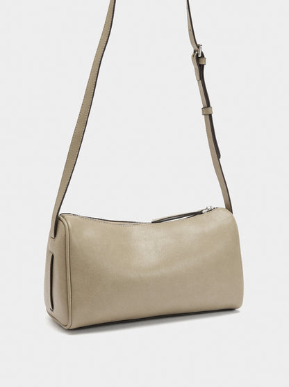 Crossbody Bag With Leather Details