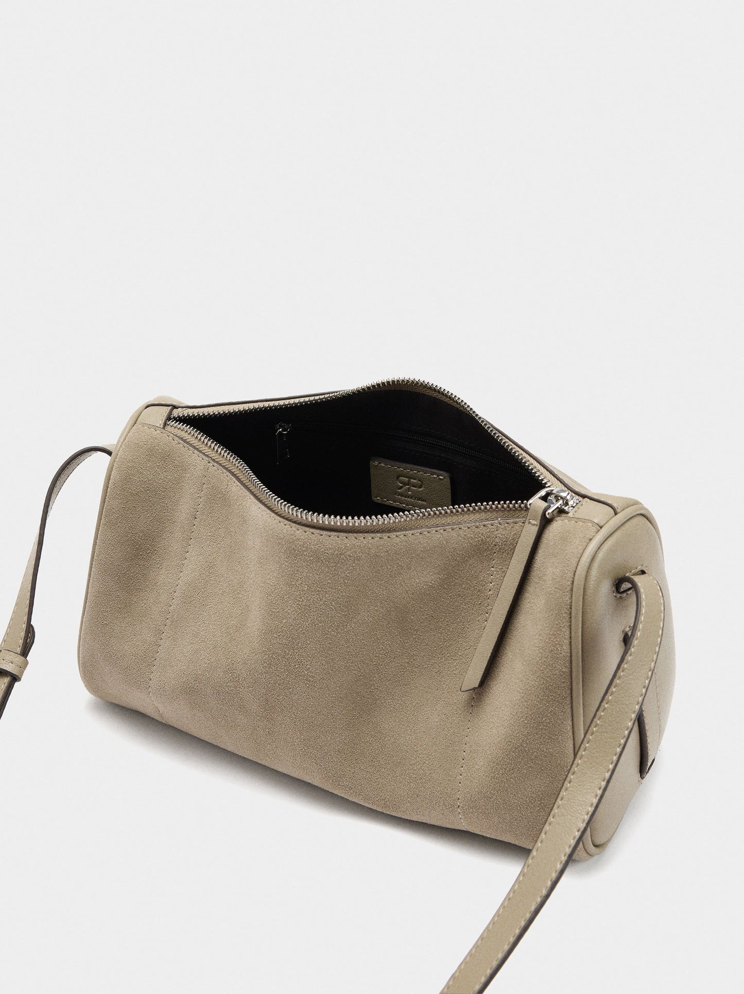 Crossbody Bag With Leather Details