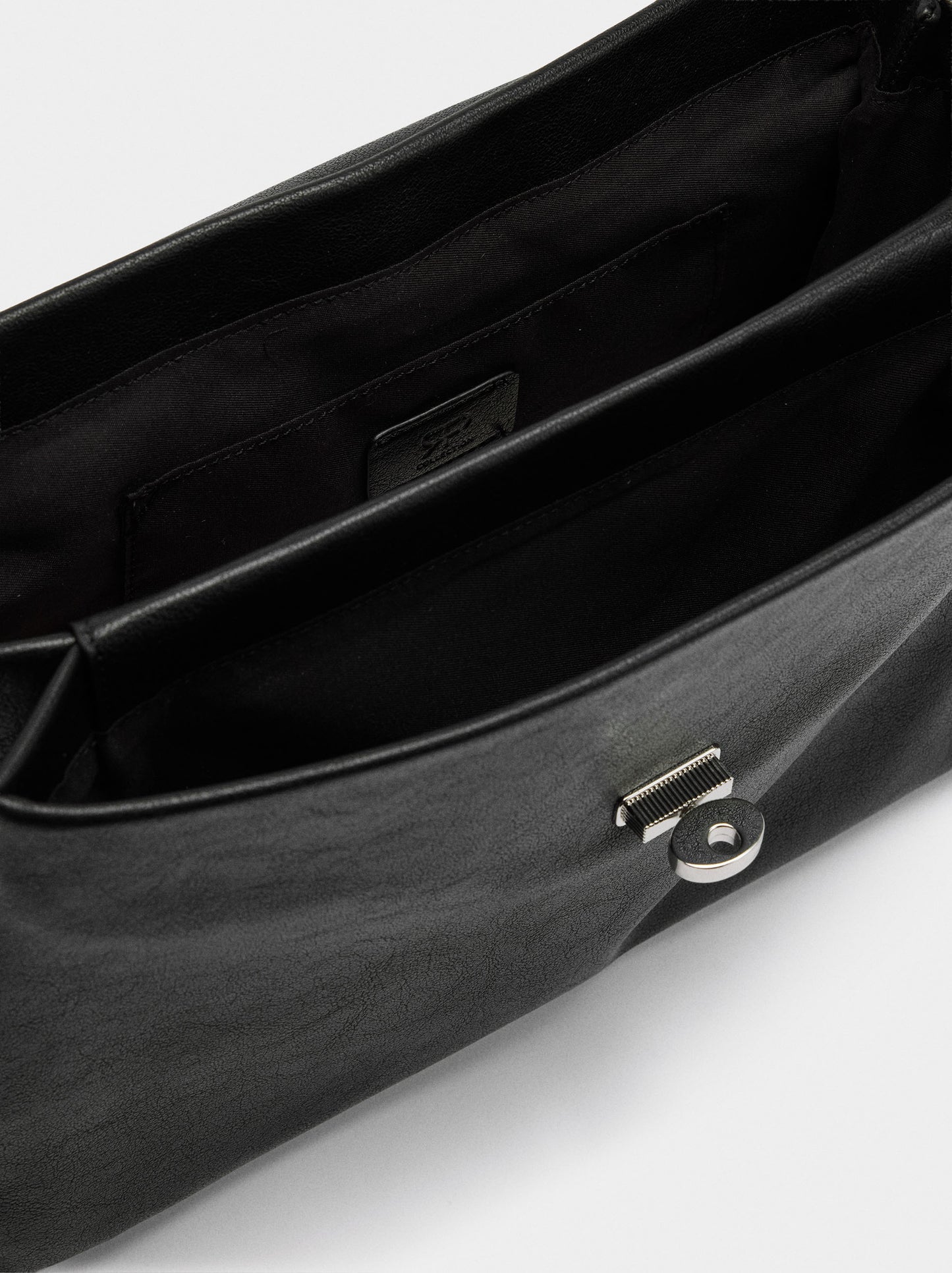 Handbag With Flap And Crossbody Strap