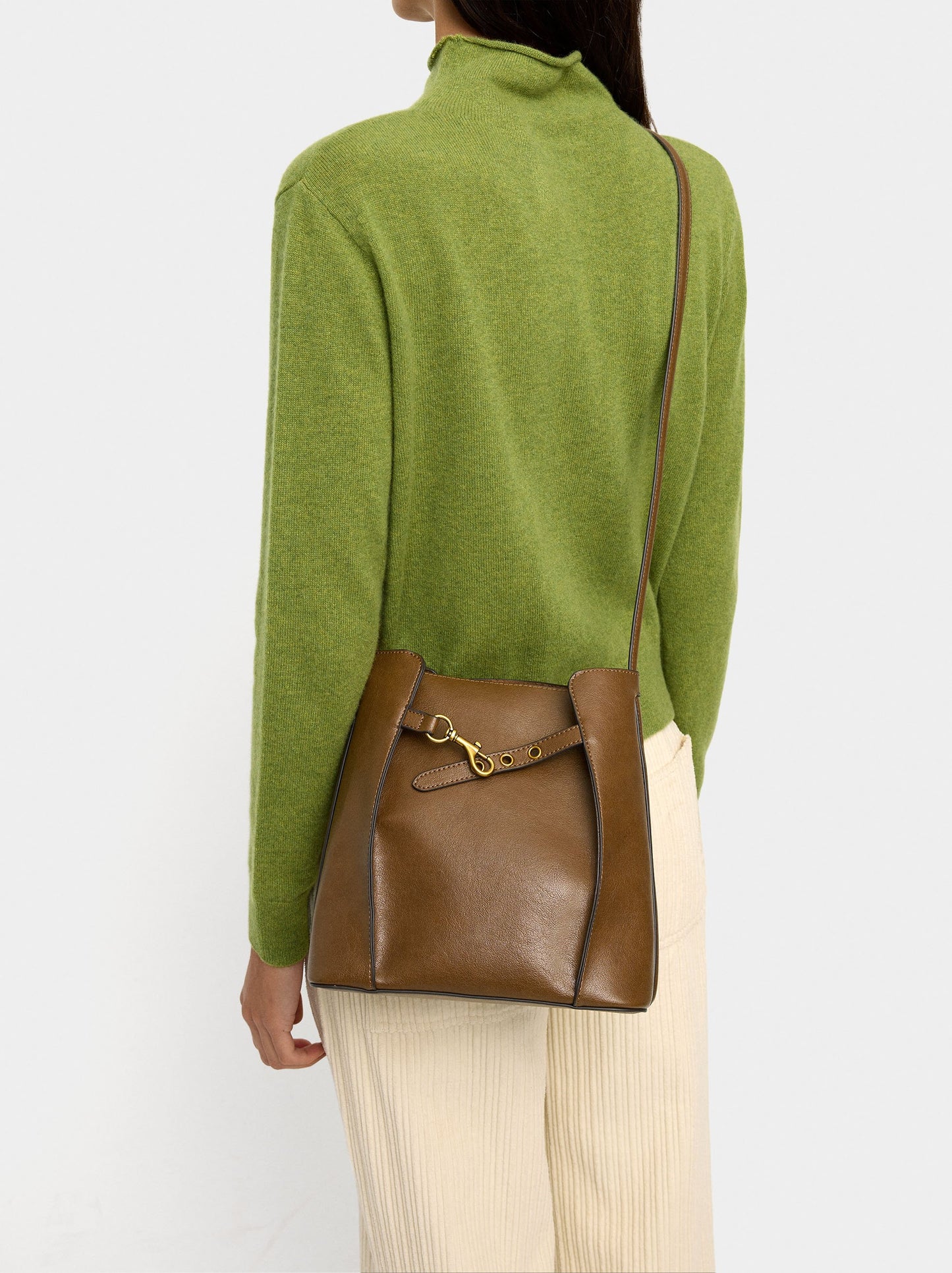 Bucket Bag With Side Folds