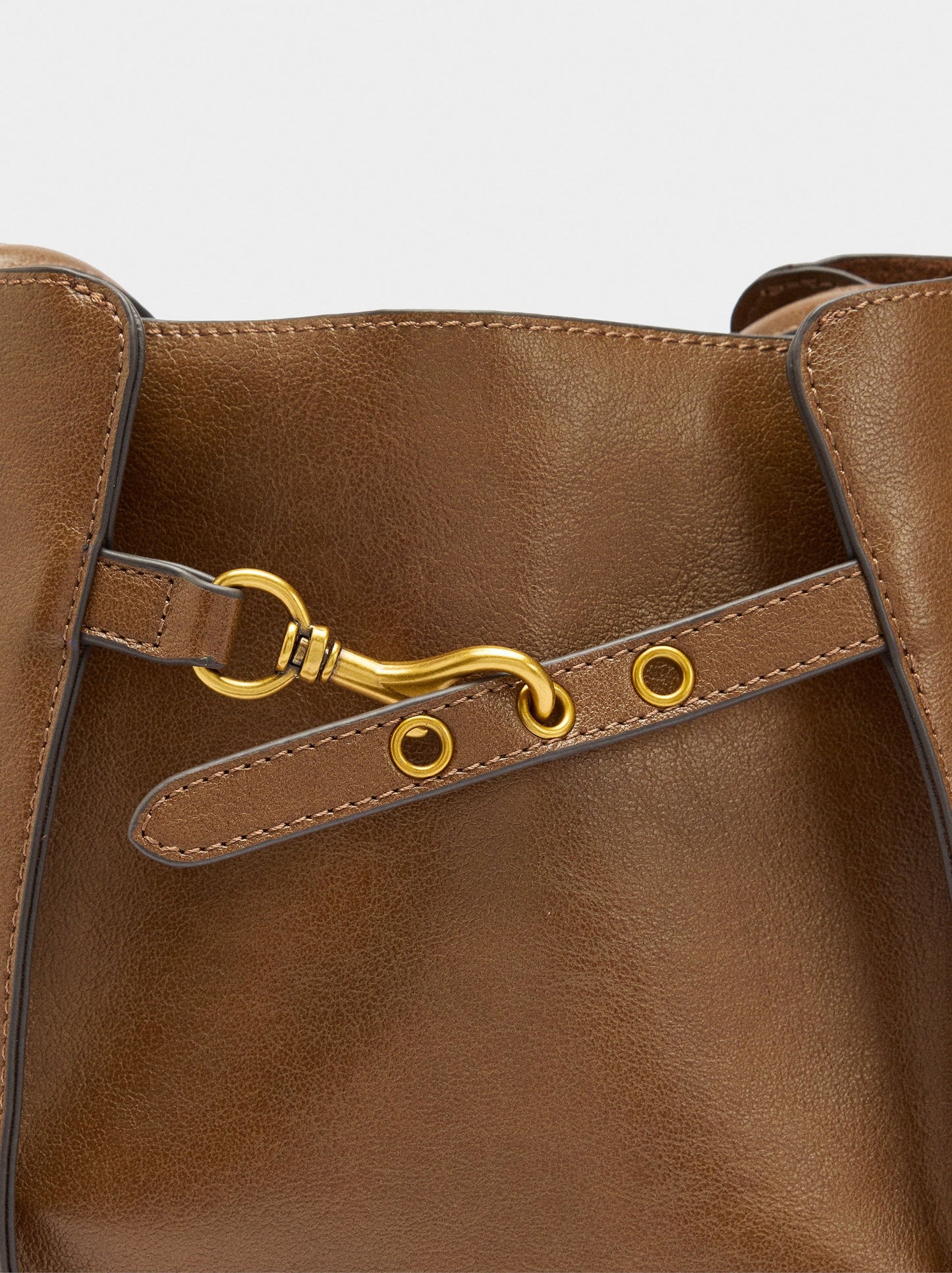 Bucket Bag With Side Folds