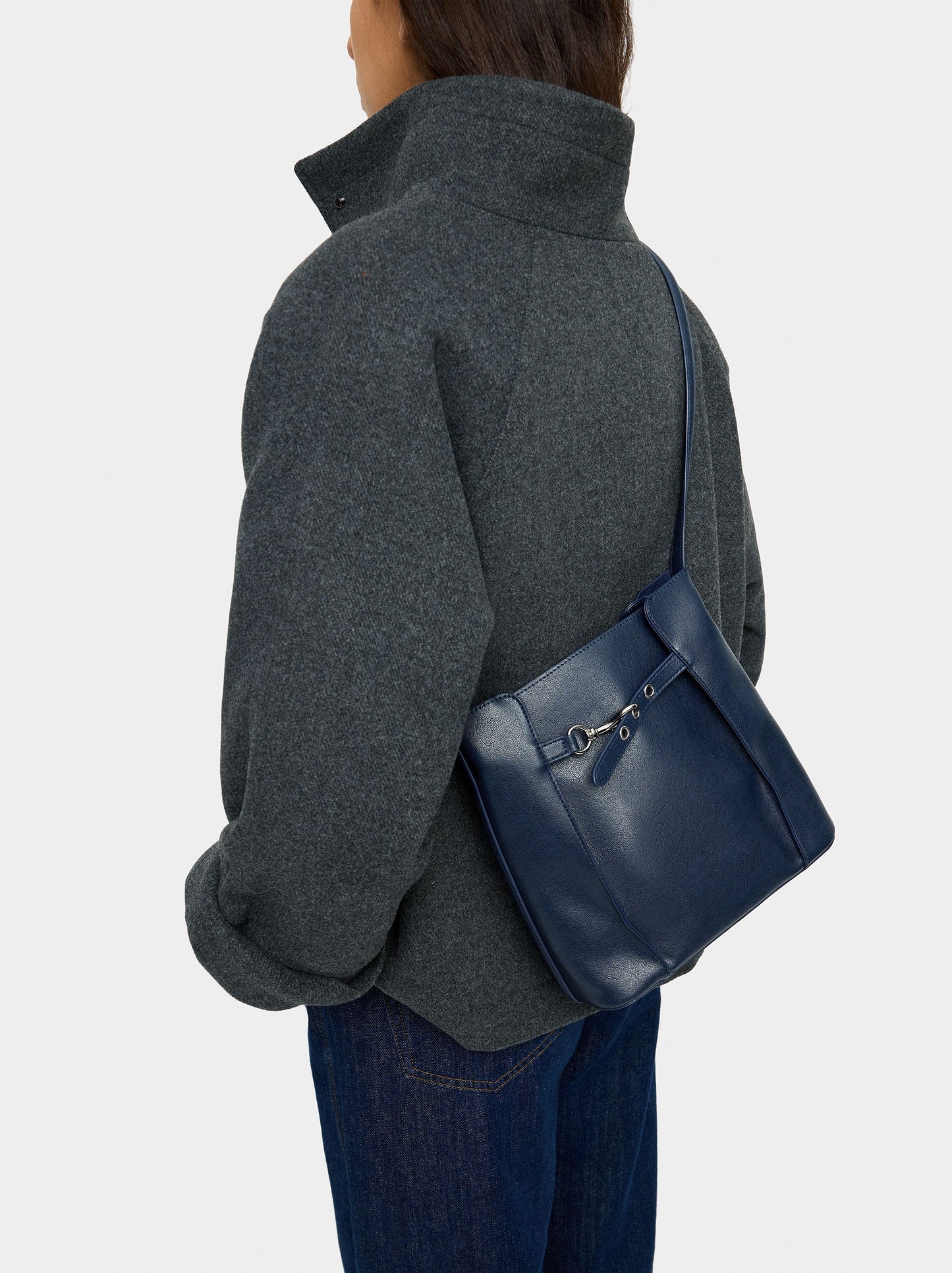 Bucket Bag With Side Folds