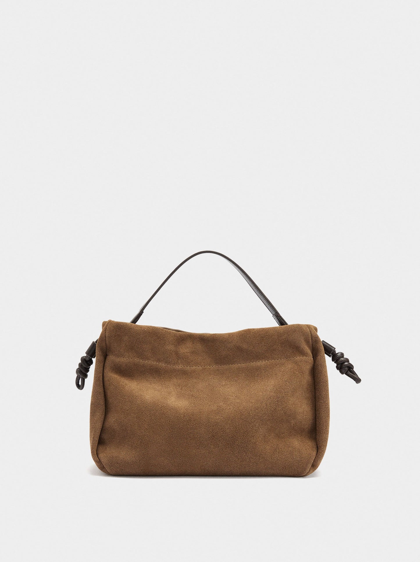 Handbag With Suede Leather