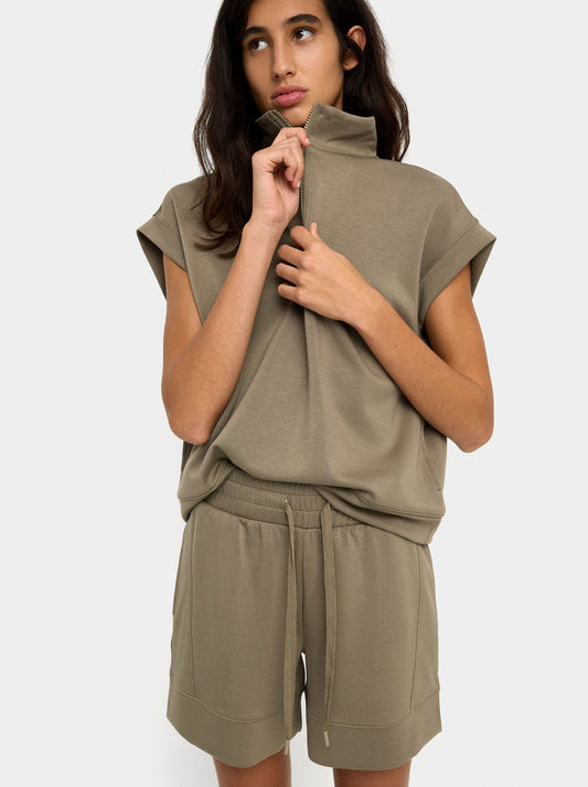 Top With Zipper Closure Soft Touch