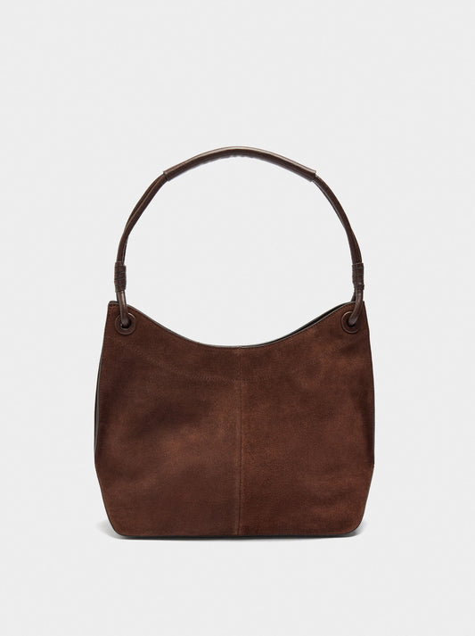 Shoulder Bag With Leather Details