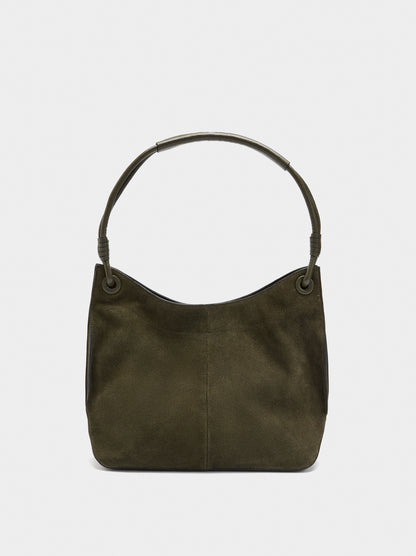 Shoulder Bag With Leather Details