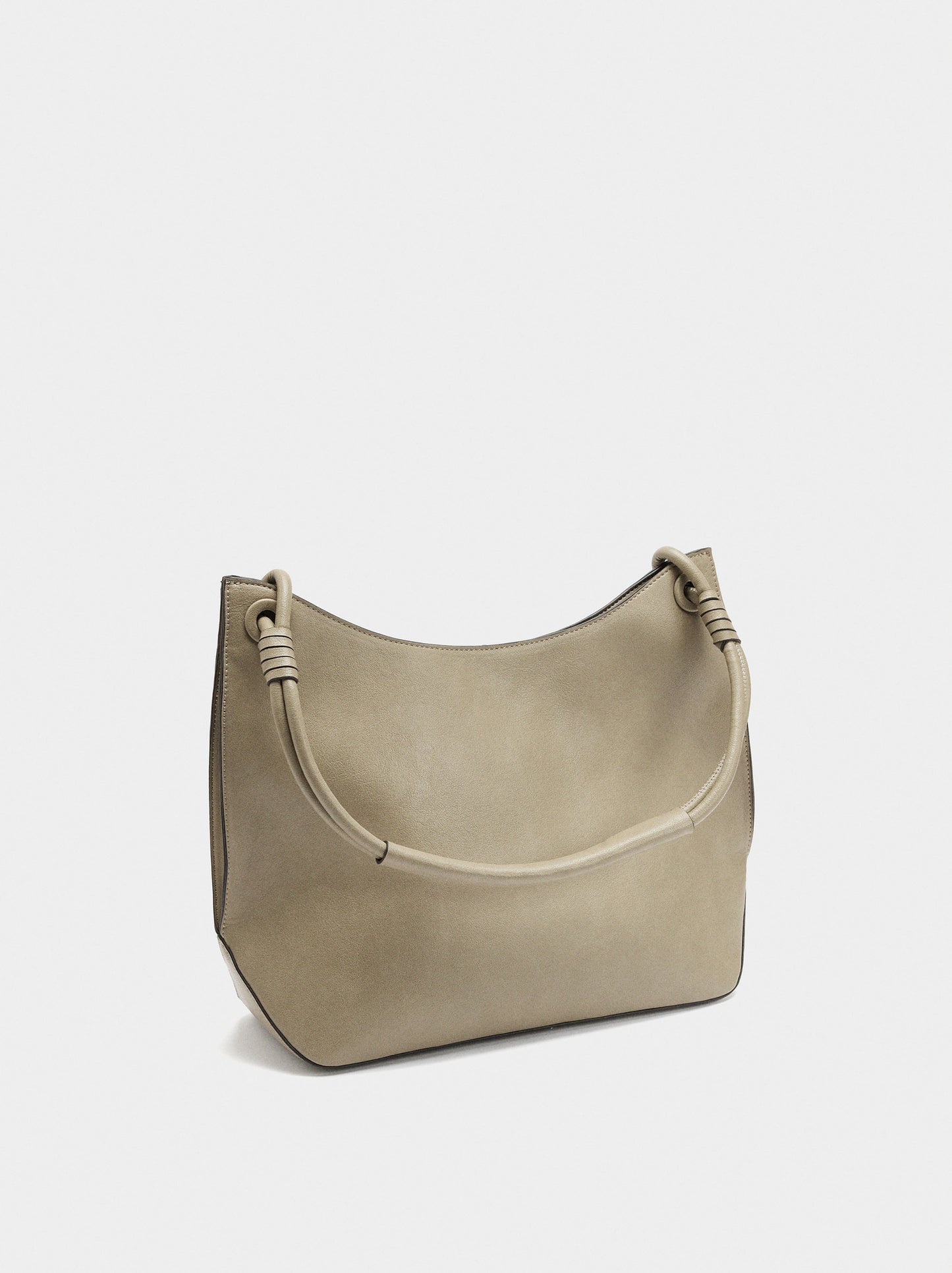 Shoulder Bag With Leather Details