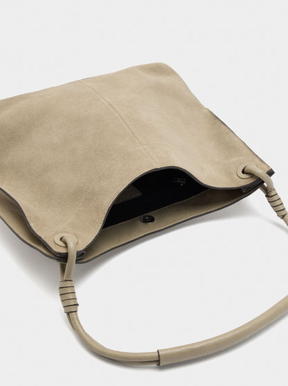 Shoulder Bag With Leather Details