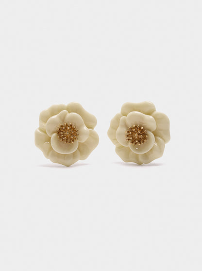 Maxi Resin Flower Earrings