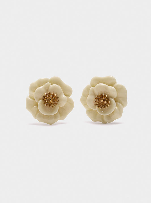 Maxi Resin Flower Earrings