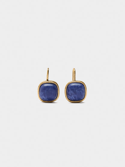 Short Earrings With Stone
