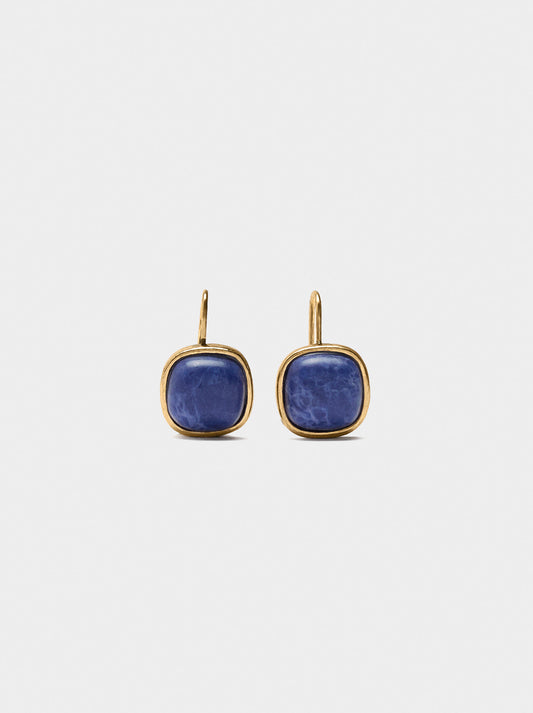 Short Earrings With Stone