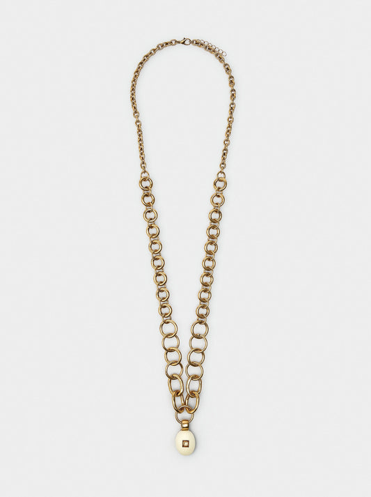 Necklace Of Links With Pendant