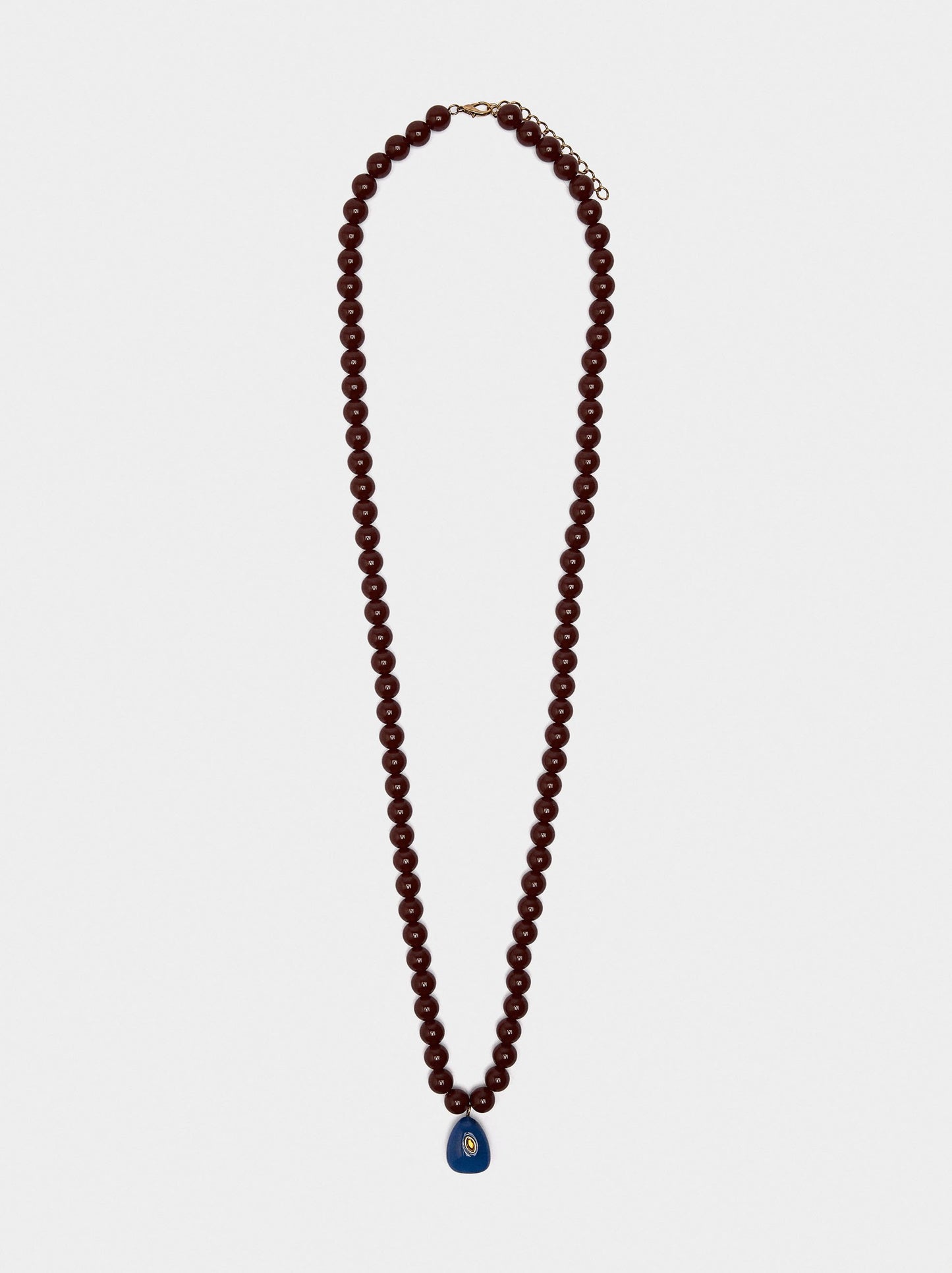 Long Necklace Of Beads With Pendant