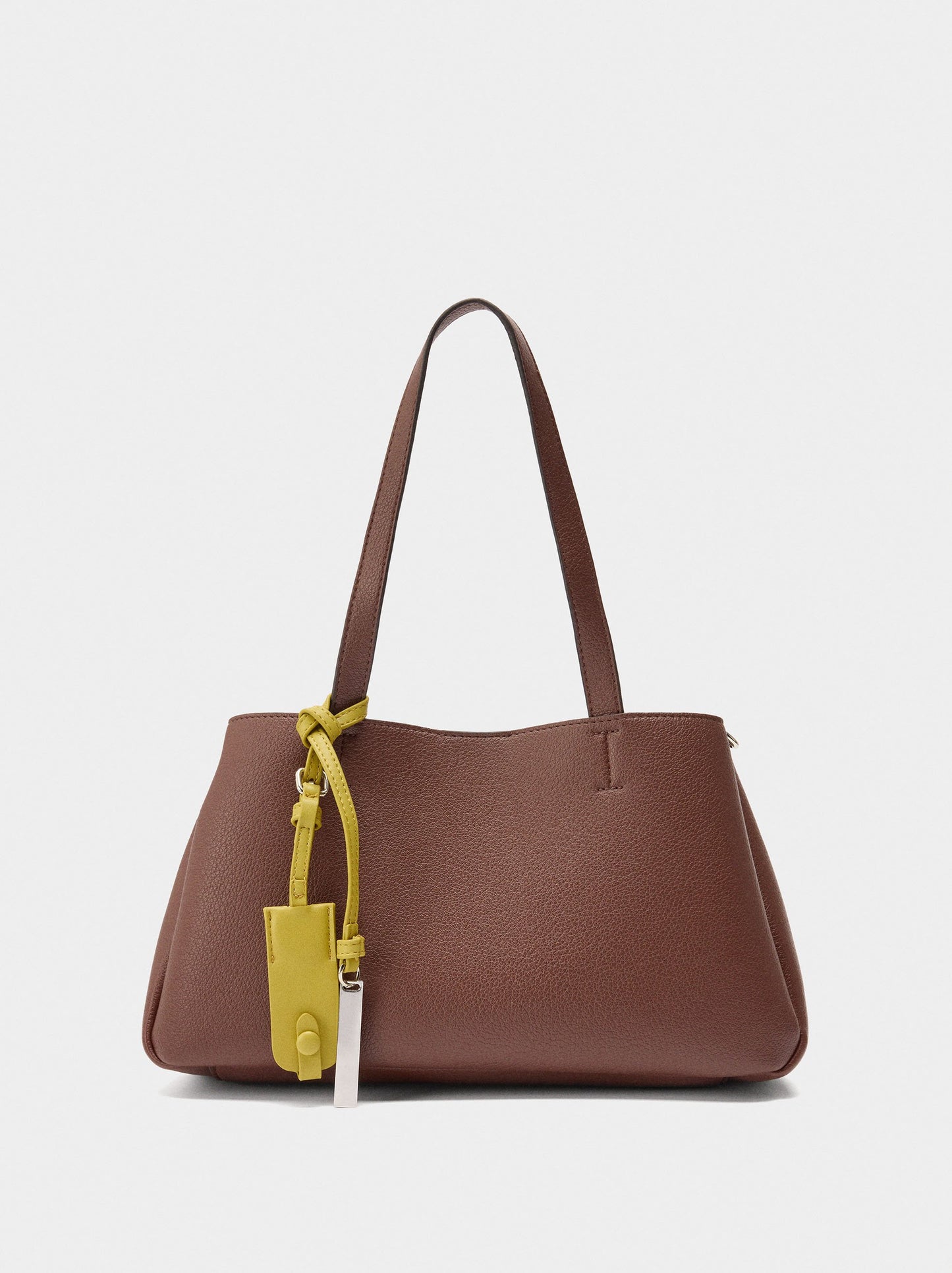 Plain Tote Bag With Pendant