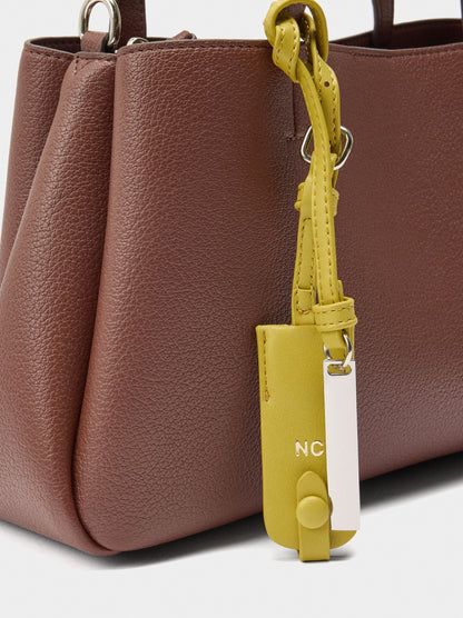 Plain Tote Bag With Pendant