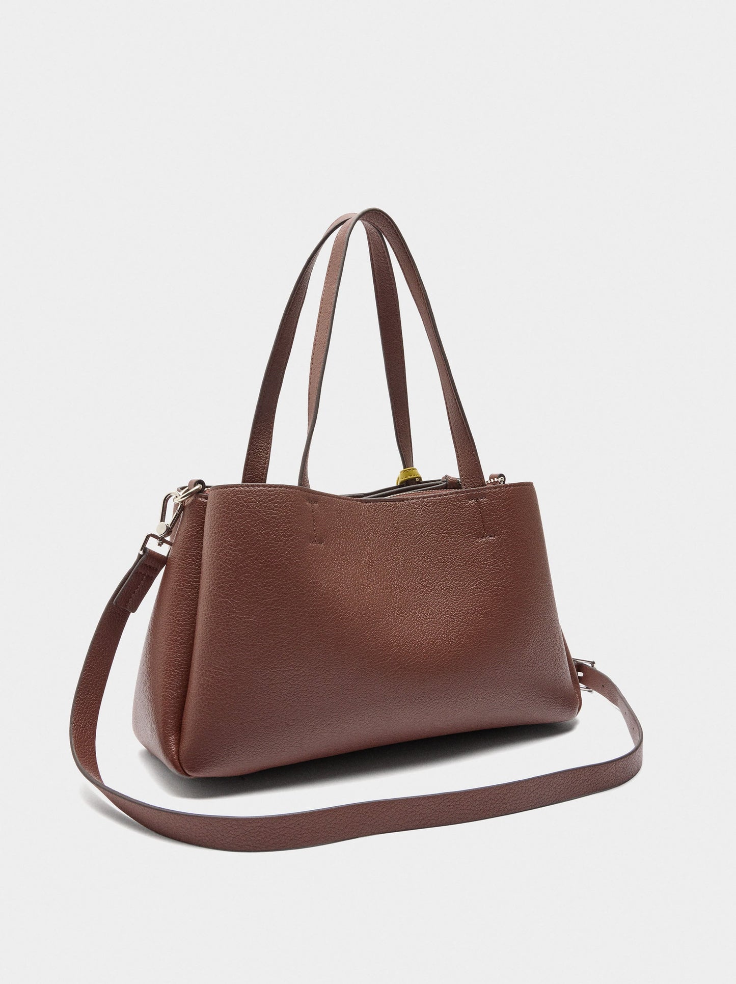 Plain Tote Bag With Pendant
