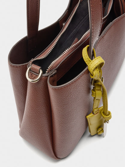 Plain Tote Bag With Pendant