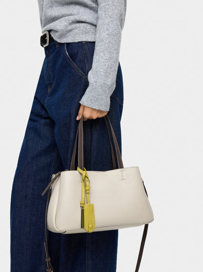 Plain Tote Bag With Pendant