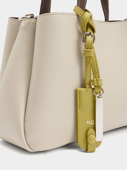 Plain Tote Bag With Pendant