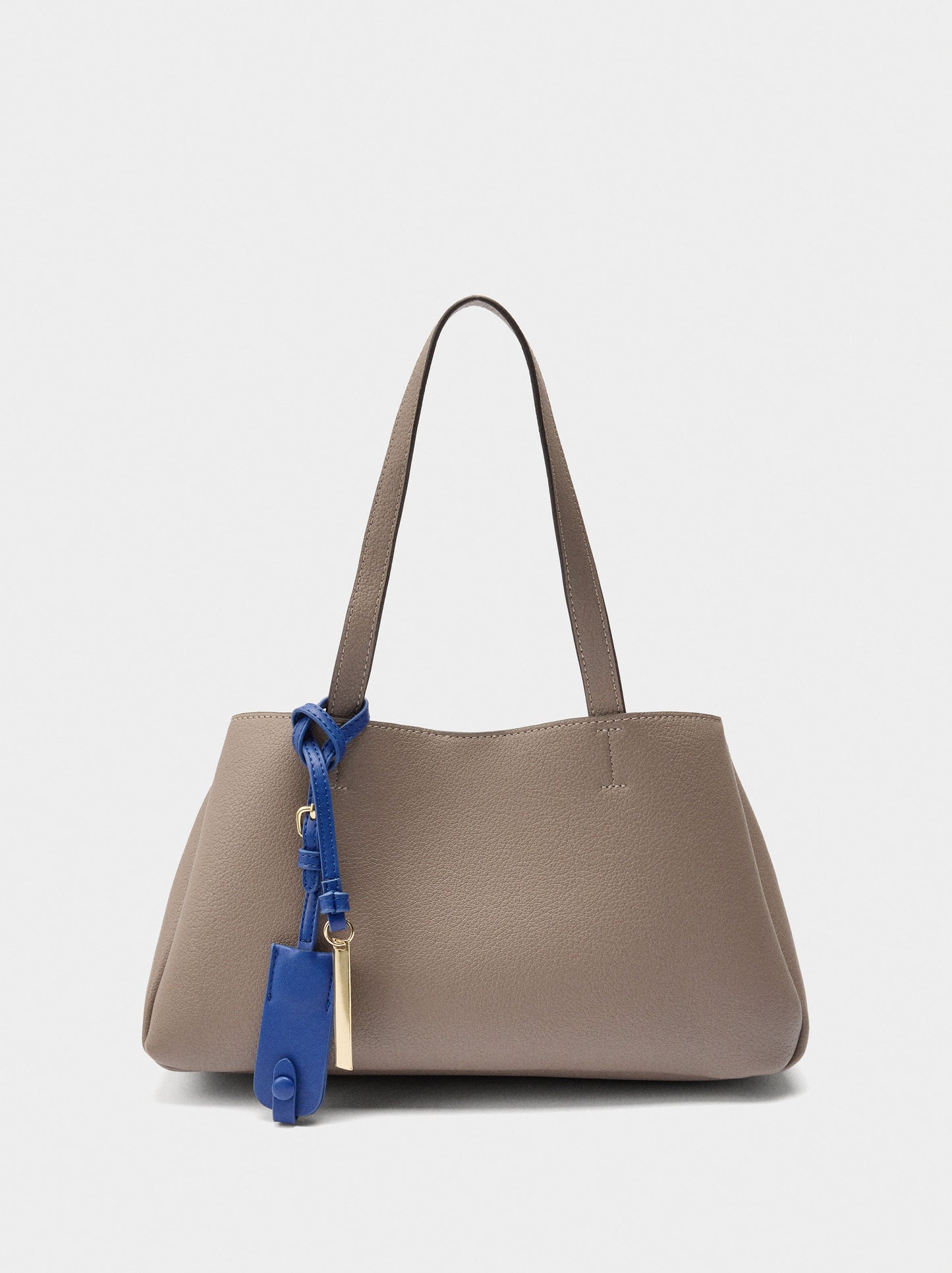 Plain Tote Bag With Pendant