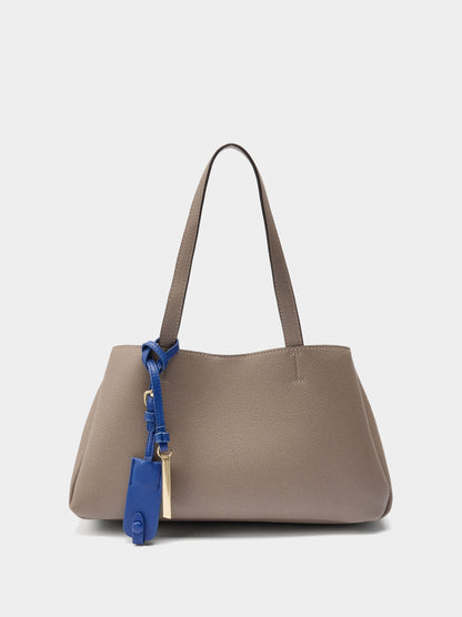 Plain Tote Bag With Pendant