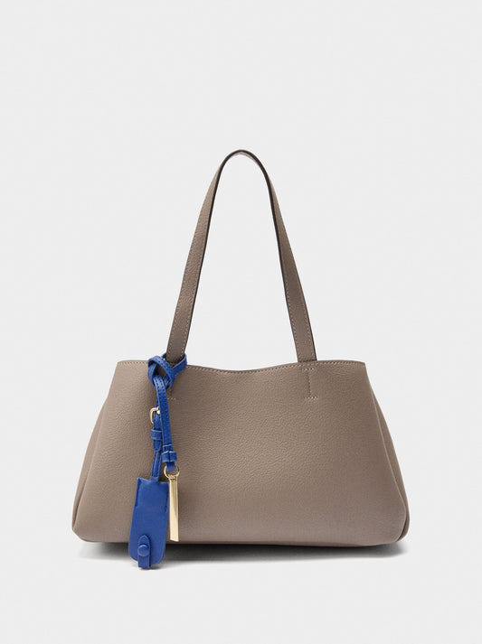 Plain Tote Bag With Pendant