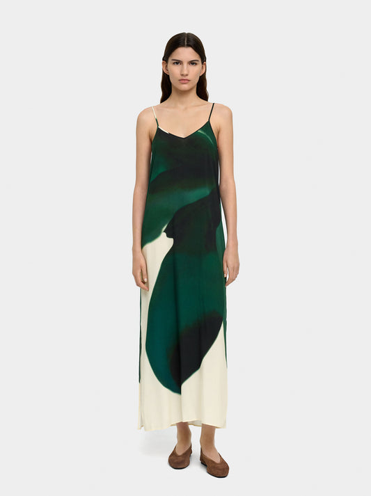 Printed Dress With Straps