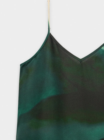 Printed Dress With Straps