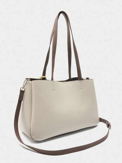 Plain Shopper Bag With Pendant