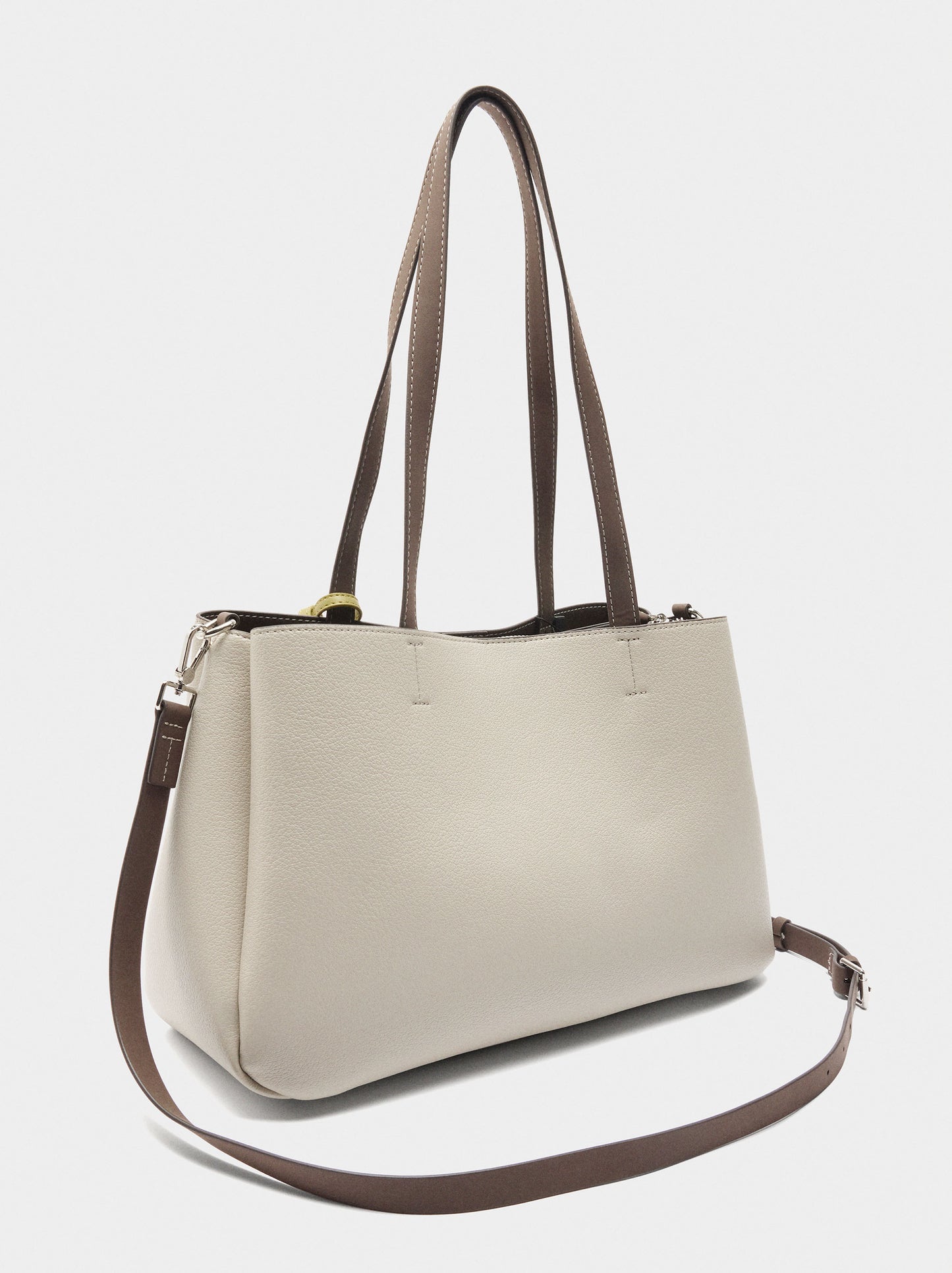 Plain Shopper Bag With Pendant