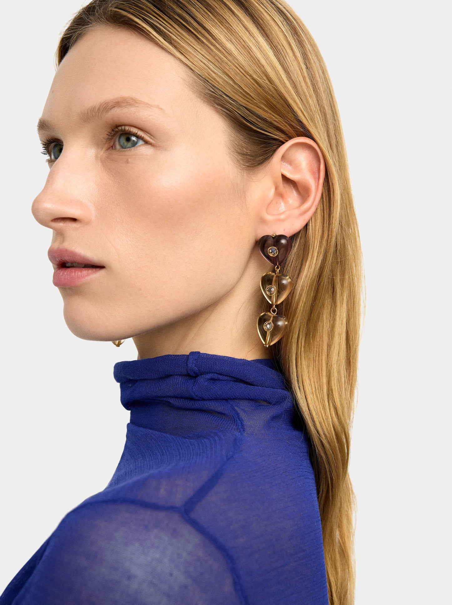 Long Earrings Hearts