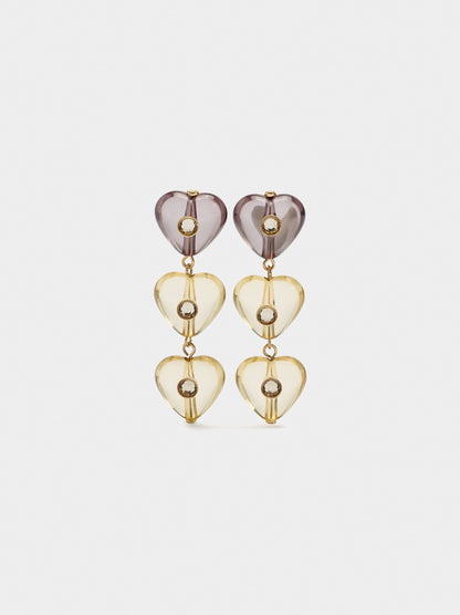Long Earrings Hearts