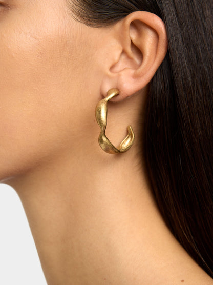 Irregular Open Hoop Earrings