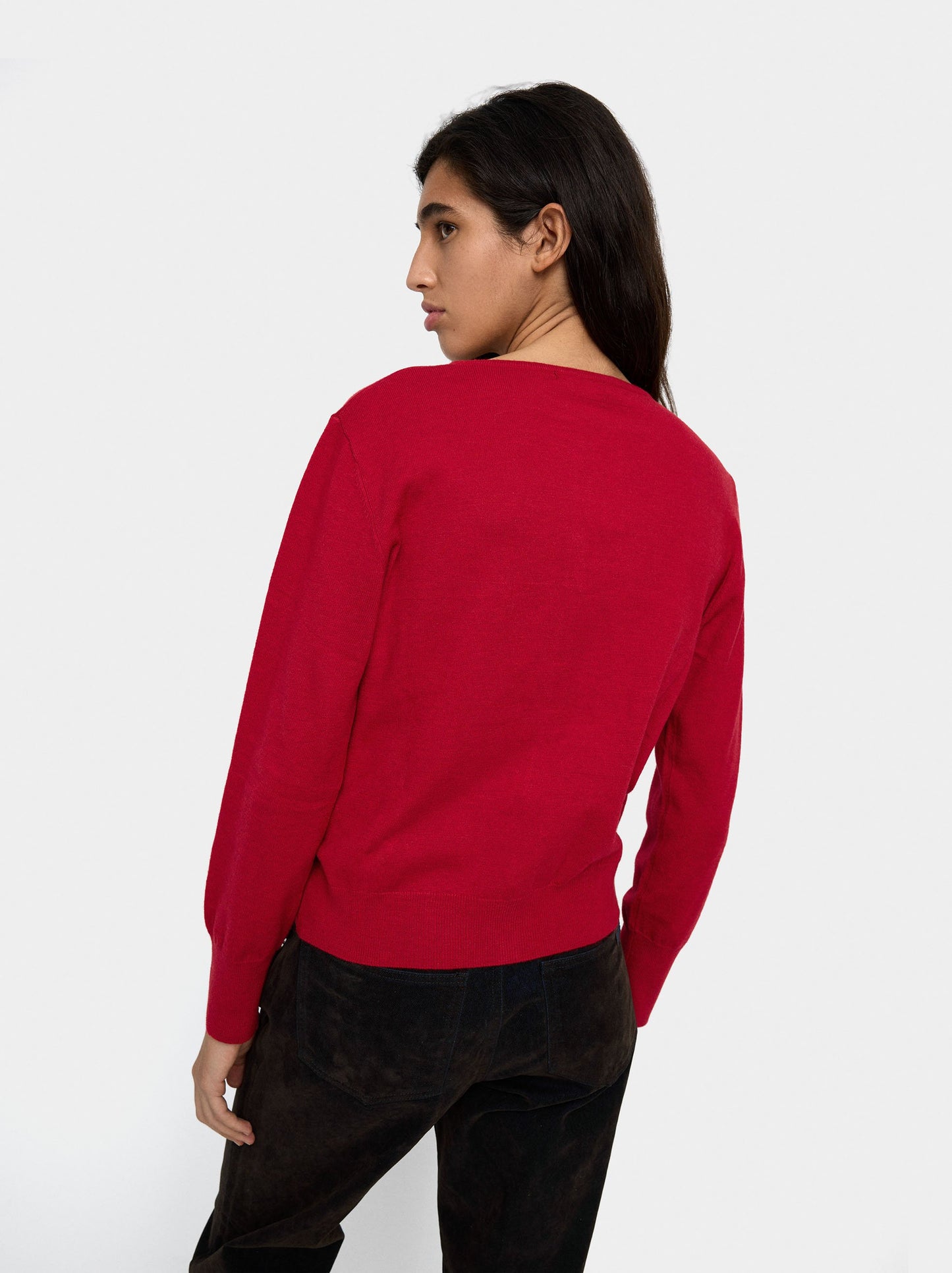 Knit Mesh Cardigan With Heart Buttons