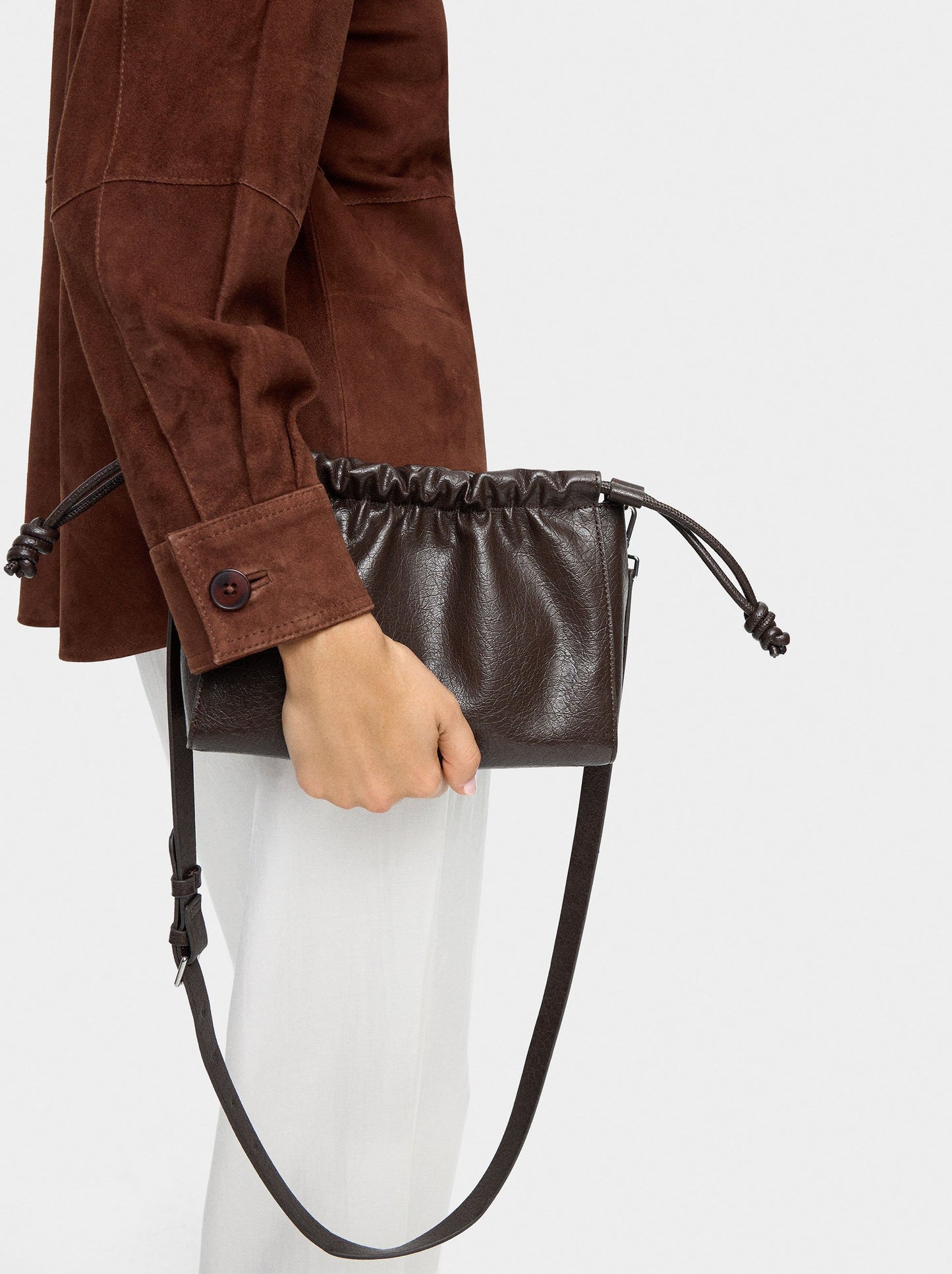 Crossbody Bag With Ruched Detail